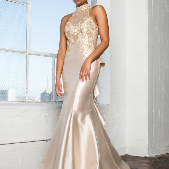 High Neck Sleeveless Mermaid Prom Dress GSGL2280 Women High Neck Sleeveless Mermaid Prom Dress GSGL2280 Women